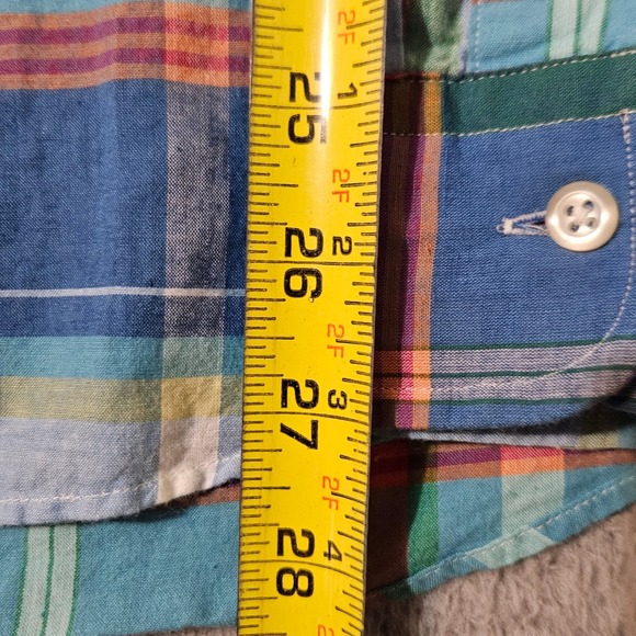 Ralph Lauren Shirt Mens Large Multicolor Indian Madras Plaid Button Down Casual - Picture 6 of 7
